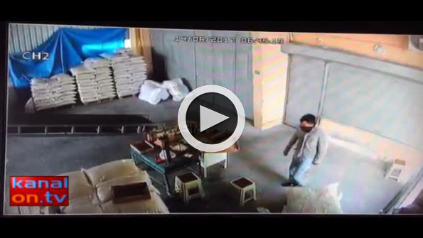 Konya’da kuru fasulye hırsızlığı kamerada!