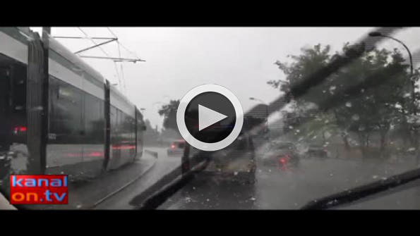 Konya’da dolu ve yağmur etkili oldu!