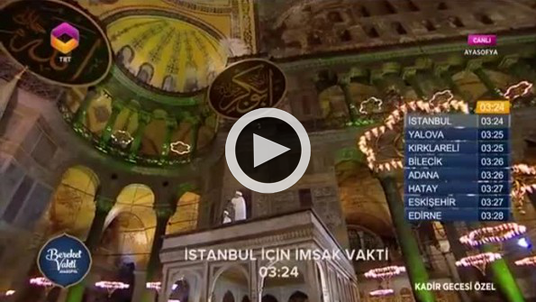 Ayasofya’da ezan sesleri