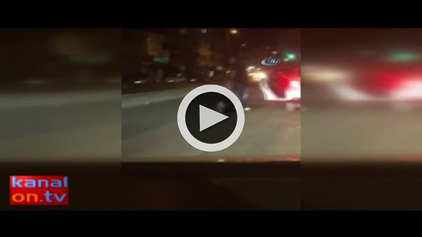 Dehşet anı kamerada!