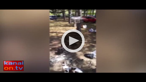 Drone’la mangal yaktılar