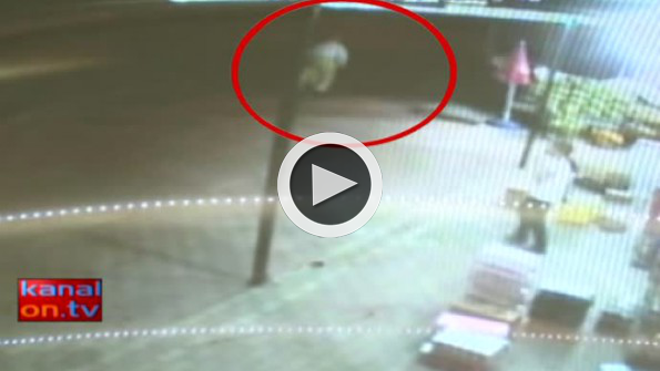 Konya’daki kaza anı güvenlik kamerasında