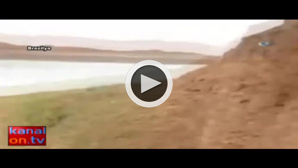 Göle atlayayım derken toprağa çakıldı!