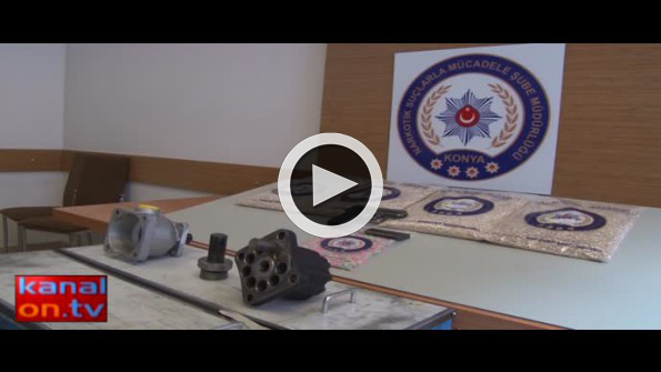 Konya’da uyuşturucu operasyonu! Havalı pistonla düzenek