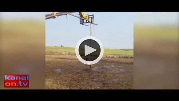Hortum ile böyle rodeo yaptı