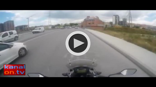 Bu kaza sürücü kurslarında ders olur!