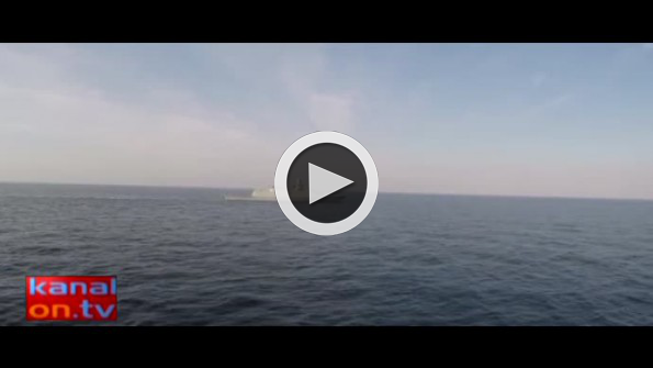 İşte ilk Türk savaş gemisinden yapılan füze atışı