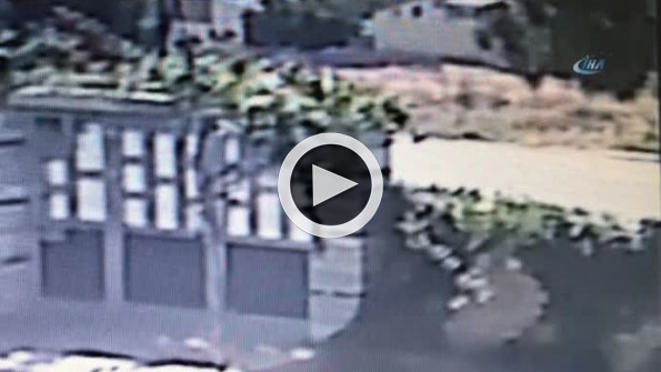 Konya’da bir kişinin öldüğü kaza anı!
