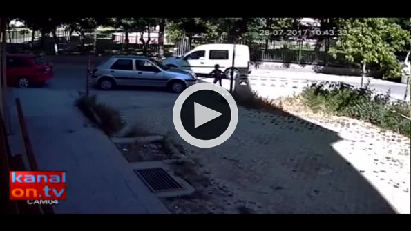 Konya’daki kaza anı kamerada!