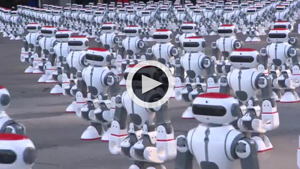 1069 robot dans ederek dünya rekoru kırdı