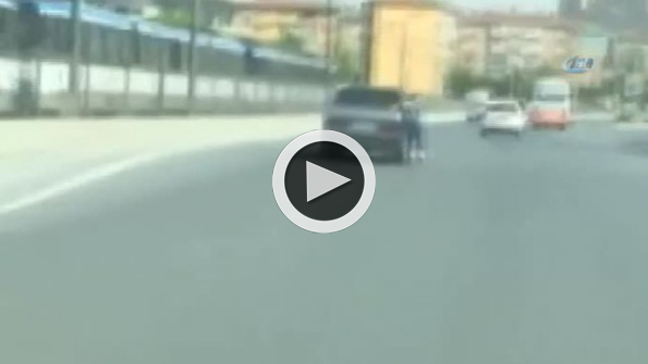 Trafikte tehlikeli oyun!