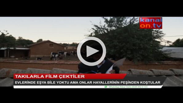 Takılarla film çektiler