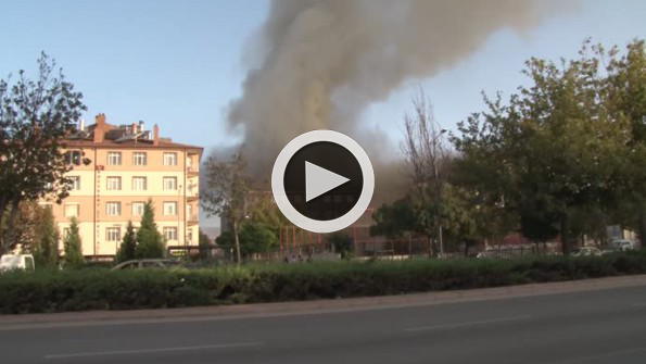 Konya’da lise ve kız öğrenci yurdunda yangın!