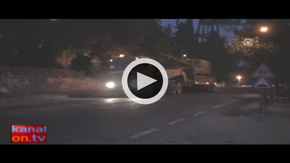 Suriye sınırına askeri sevkiyat sürüyor