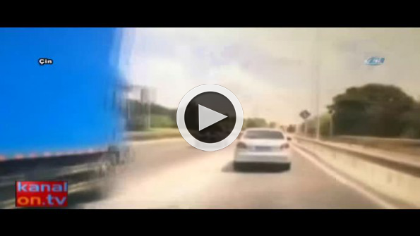 Ok gibi ön cama saplandı