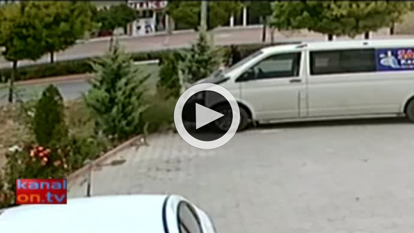Konya’da otomobil bisiklete çarptı! İşte o anlar
