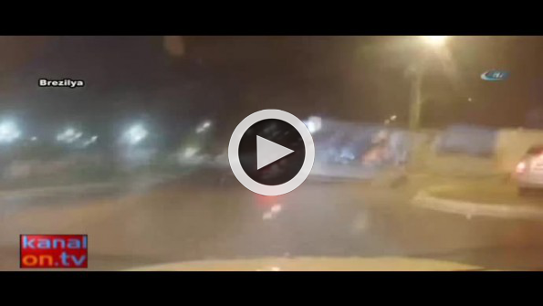 Polisten kaçan motosikletli havaya uçtu!