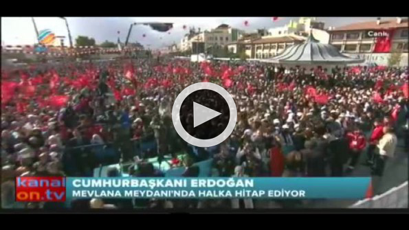 Erdoğan Konya türküsüyle cevap verdi