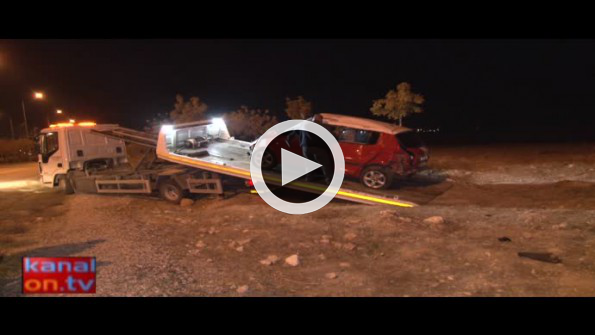 Konya’da kaza yapan otomobilin hız göstergesi 170’te takılı kaldı