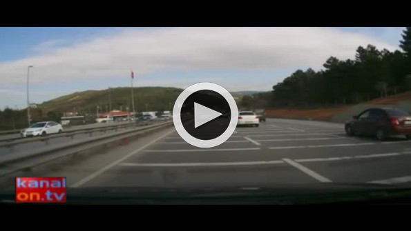 Akılalmaz kaza kamerada!