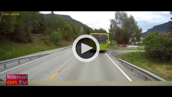 Volvo TIR’ın inanılmaz fren sistemi hayat kurtardı!