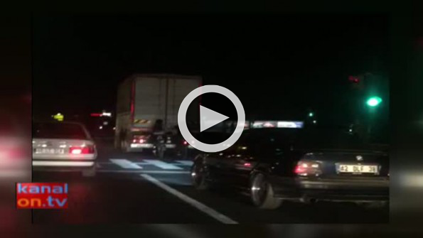 Konya’da tehlikeli yolculuk! İşte o anlar