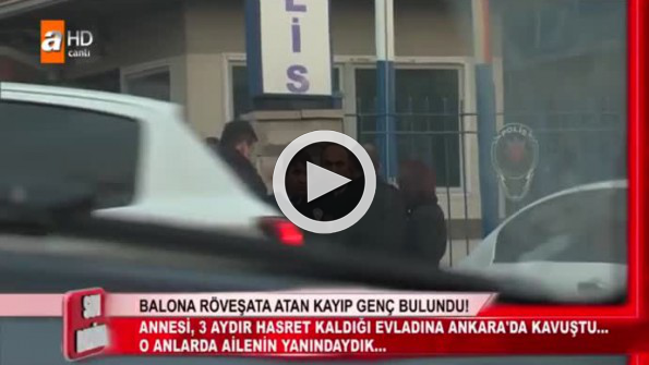 Balona rövaşata atan genç böyle bulundu!
