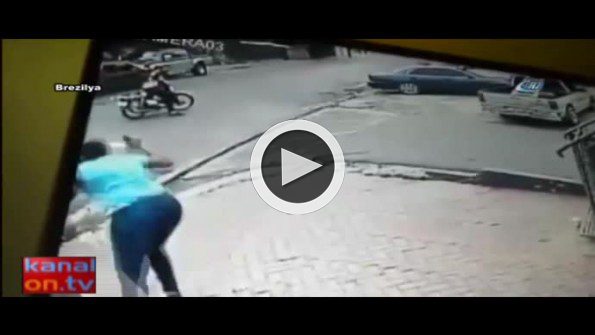 Sürücüsüz motosiklet az daha öldürüyordu