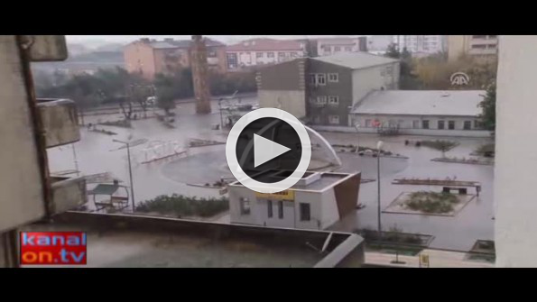 Siirt’te şiddetli dolu yağışı