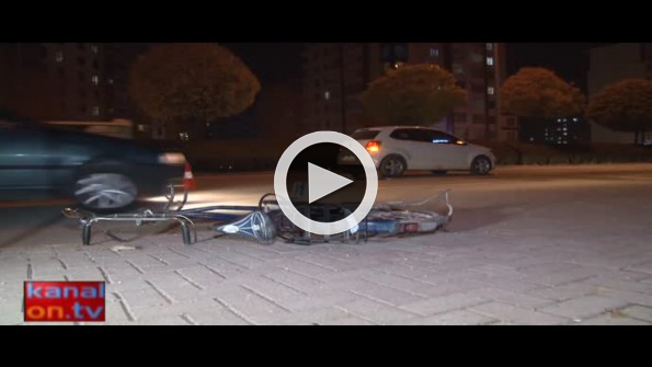 Konya’da otomobilin çarptığı bisikletli öldü