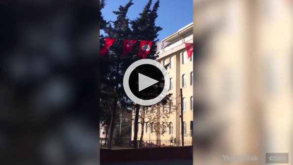 CHP ve HDP bayrakları Malkara’da aynı ipte dalgalanıyor