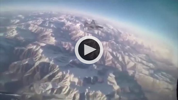Türk F-16’sının kokpitten çekilmiş hedefi imha etme anı