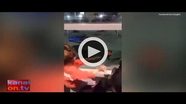 Havalimanı çalışanıyla miniklerin dans şovu