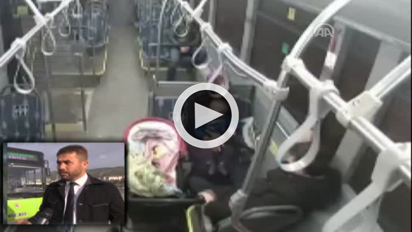 Otobüs şoföründen 10 aylık bebeğe hayati müdahale