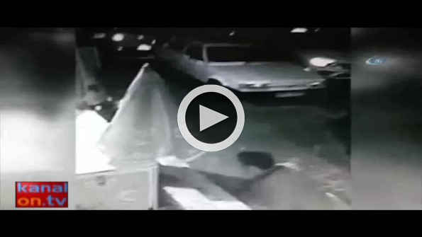 Kediyi boğarak öldüren cani kamerada!