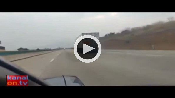 15 ton yüküyle freni patlayan TIR’ın usta şoförü