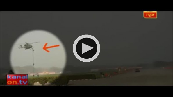 Helikopterden indirilen polisler yere çakıldı!