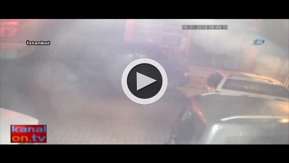 Güvenlik görevlisini kovalayan yavuz hırsızlar kamerada
