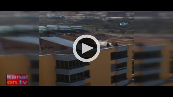 İş güvenliğini hiçe saydı, cambazlık yaptı