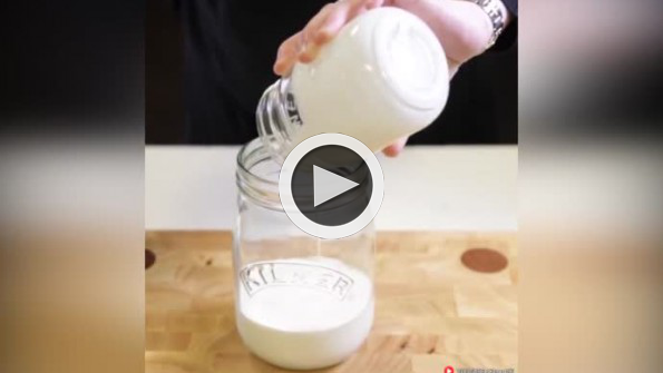 10 dakikada ev yapımı tereyağı...