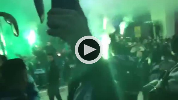 Konyaspor’a coşkulu karşılama