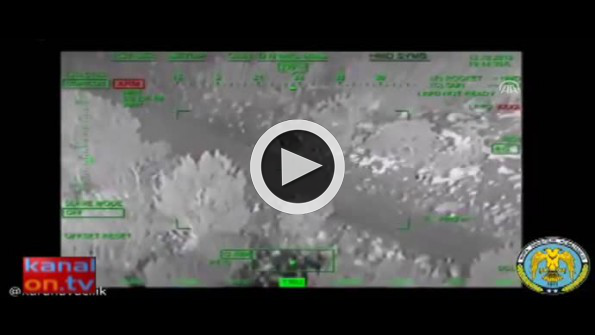 ATAK helikopterinin terör hedeflerini vurma anı