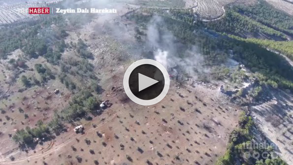 Böylesi görülmedi: Teröristlerin vurulma anı drone kamerasında!