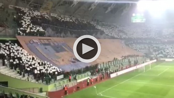 Konyaspor taraftarından Afrin koreografisi