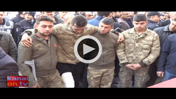 Konya’da binlerce kişi şehidini uğurladı