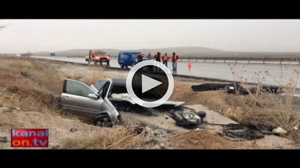Konya’da trafik kazası: 2 ölü, 1 yaralı