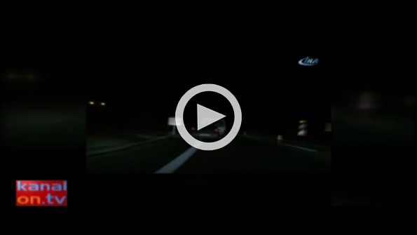Otoyolda film sahnelerini aratmayan kovalamaca