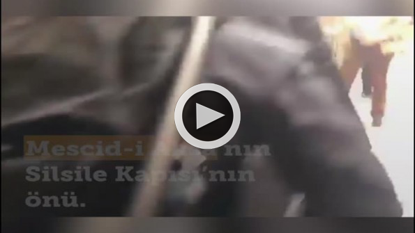 Mescid-i Aksa kapısında insanlık dışı görüntüler