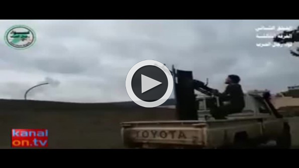 Teröristlerin insansız hava aracı böyle düşürüldü!