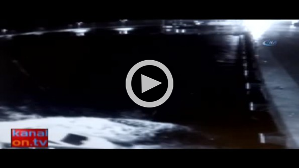 Yolun bittiğini fark etmedi denize böyle uçtu